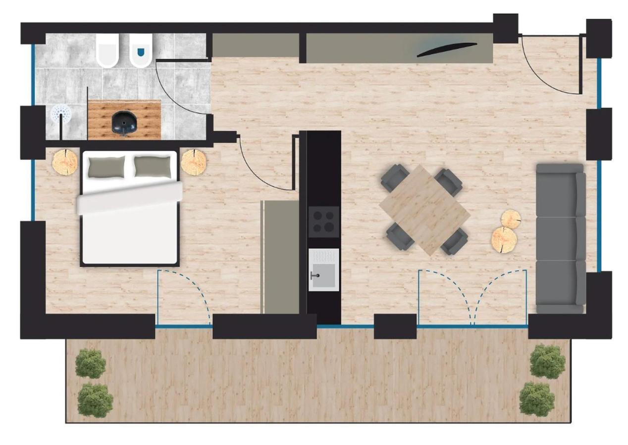 Apartment Poma Funes  Bagian luar foto